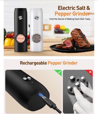 Set 2 Molinillos con Led Recargables