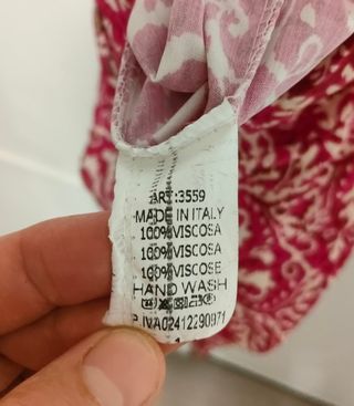 Vestido largo viscosa estampado talla M