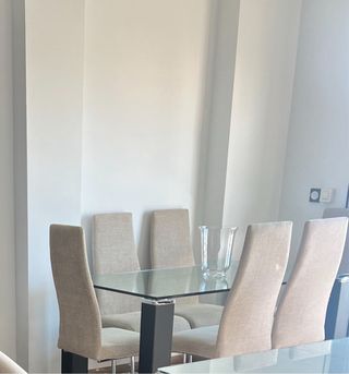Mesa de comedor +6 sillas +mesa baja 