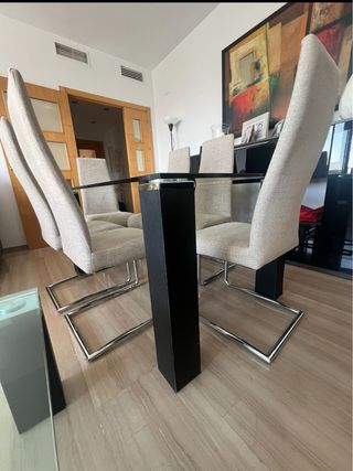 Mesa de comedor +6 sillas +mesa baja 
