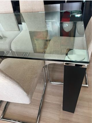 Mesa de comedor +6 sillas +mesa baja 