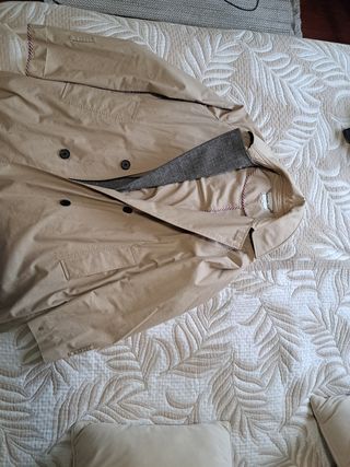 Gabardina Tommy Hilfiger Mujer Beige Talla XS