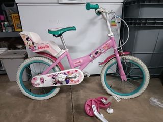 Bicicleta infantil Minnie Mouse rosa