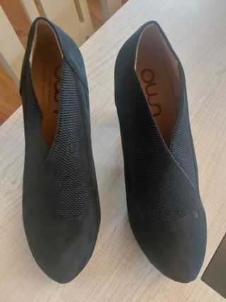 Zapatos Own Negros abotinados. Usados 1 día boda
