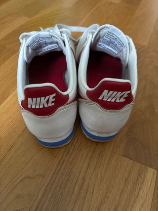 Nike Cortez mujer blancas y rojas