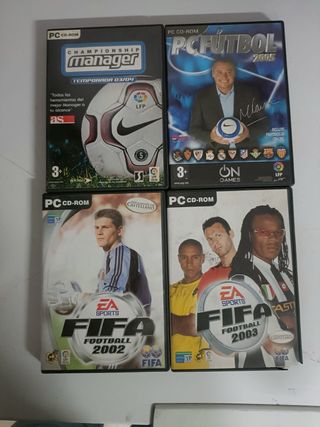Lote 4 Juegos PC Fútbol Vintage