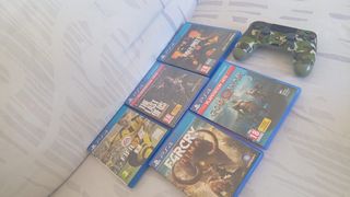 PS4 Juegos y Mando Camuflaje