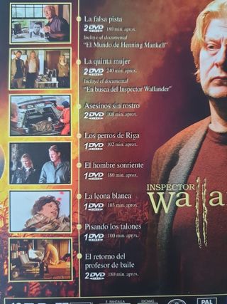 Inspector Wallander DVD Colección Henning Mankell
