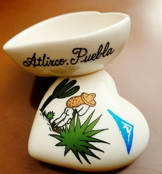 Joyero corazón cerámica auténtico Atlixco Puebla