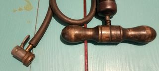 Bomba de aire vintage para bicicleta