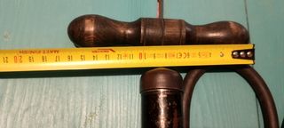 Bomba de aire vintage para bicicleta