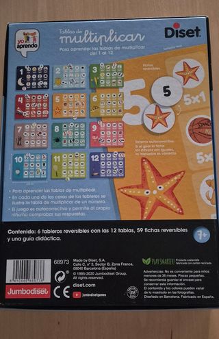 Juego de mesa Tablas de multiplicar Diset