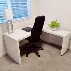 Mesa escritorio modular blanca