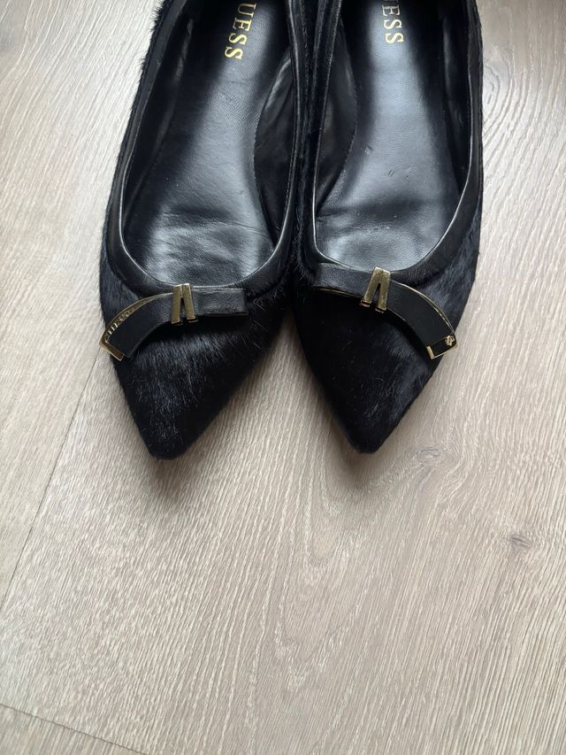 Zapatos Guess Talla 37 Negro Pelo