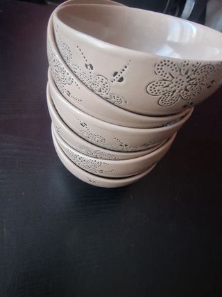 Set 6 coppette gelato in ceramica