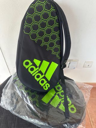 Paletero Adidas Negro y Verde Nuevo