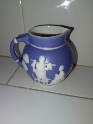Juego de té de porcelana azul wedgwod