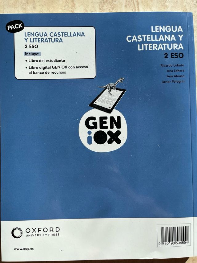 Lengua castellana y literatura 2°ESO ed. Oxford