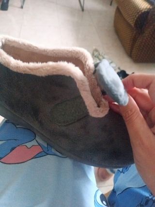 Zapatillas de estar por casa grises talla 39
