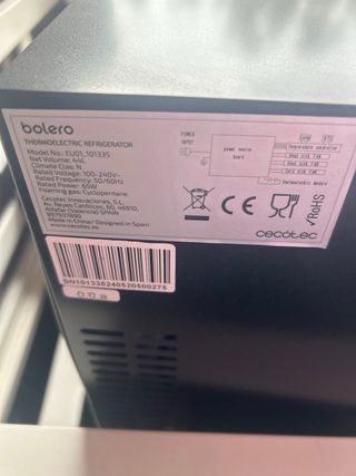 Cecotec Nevera Mini Bar Termoeléctrica 44L