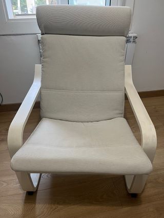 Sillón Balancín Poäng Ikea Madera Blanca