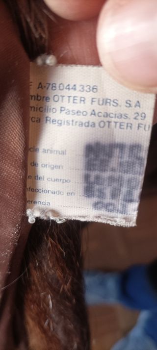 Abrigo 3/4 marrón. Nutri