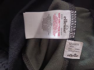 Sudadera Ellesse Negra y Verde Militar
