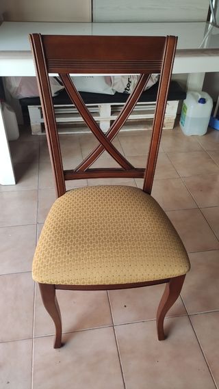 Mesa extensible clásica madera y cristal