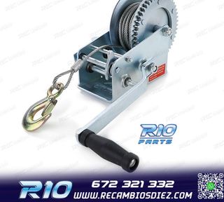 CABRESTANTE PROFESIONAL 1500KG Y 10 METROS