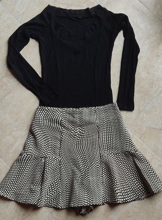 Conjunto de falda y camiseta 