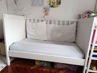 Cuna SUNDVIK Ikea 60x120 cm Blanca