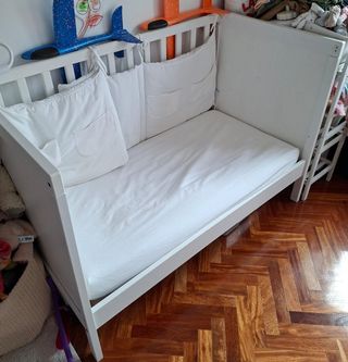 Cuna SUNDVIK Ikea 60x120 cm Blanca