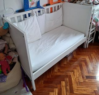 Cuna SUNDVIK Ikea 60x120 cm Blanca