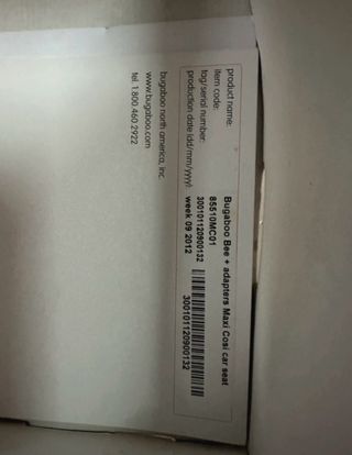 Adaptador Maxi-Cosi para Bugaboo Bee