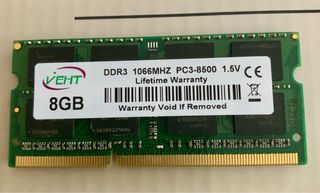 RAM 8GB DDR3 1066MHz PC3-8500 RAM
