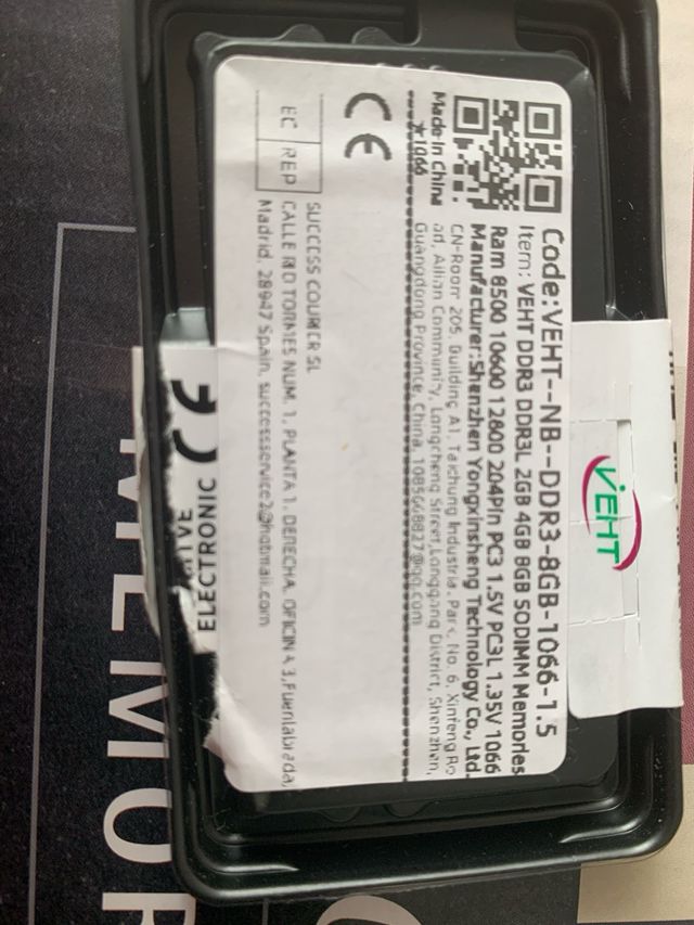 RAM 8GB DDR3 1066MHz PC3-8500 RAM