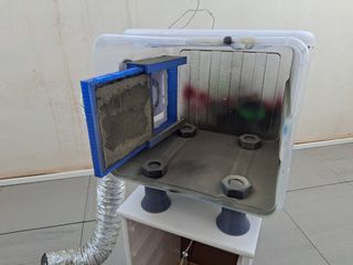 Kit aerógrafo compresor y cabina pintura ventilada