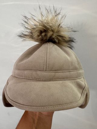 Gorro Zara niña pompón pelo