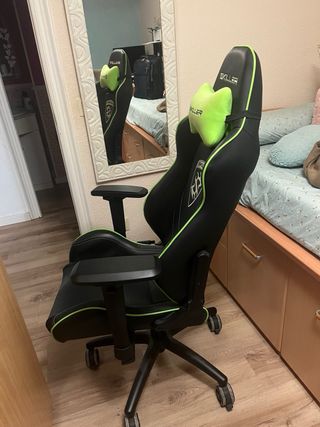 Sedia da Gaming SKILLER Nero e Verde