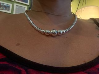 Conjunto de collar y pulsera de bolas