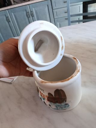Zucchieriera o porta caffè decorata