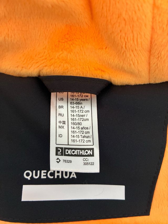 Parka Quechua NH900 Talla L (14-15 anys)