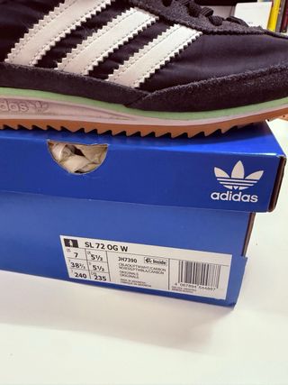 Adidas SL 72 OG Negro Blanco Talla 38