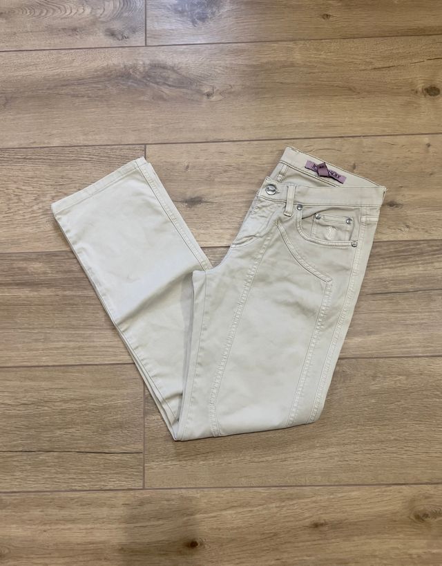 Jeans beige donna Jeckerson taglia S