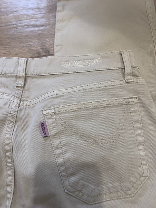 Jeans beige donna Jeckerson taglia S