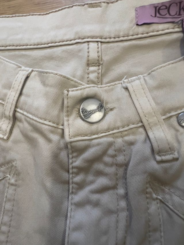 Jeans beige donna Jeckerson taglia S