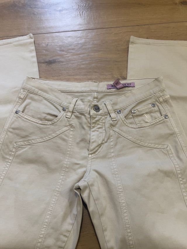 Jeans beige donna Jeckerson taglia S