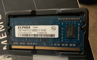 Memoria RAM Elpida 2x2GB PC3-12800S 1600MHz