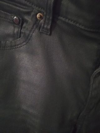 Pantalones efecto cuero H&M negros