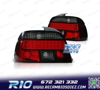 PILOTOS BMW E39 00-03 LED ROJO NEGRO
